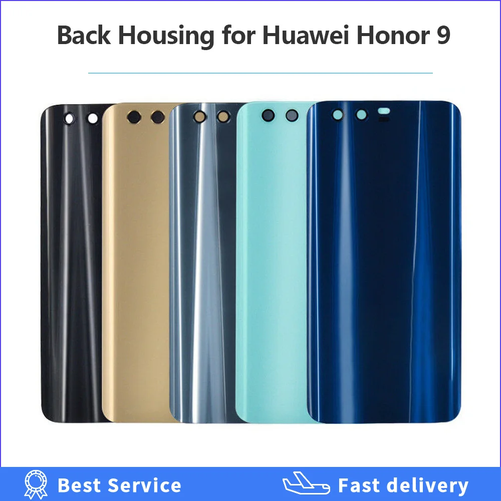 5 15 &quotдля Huawei Honor 9 Задняя стеклянная крышка Замена для Honor9 батарейного отсека