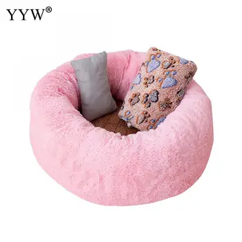 

Pet Bed Cloth Round Dog Bed Pet Cat Bed Dog Breathable Lounger Sofa For Small Medium Dogs Super Soft Plush Pets Products For Dog