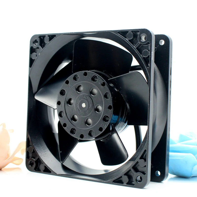 Ventilador Resistente de Alta Temperatura Estrutura de Metal Folha de Ferro Arrefecimento do Armário do Chassi ca 220v240v 12cm 12038 - Imagem 3