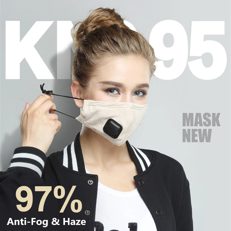 

Washable air Masks with Breath valve 97% Filtration rate 30pcs Filter 98% Filter rate better than kn95 kf94 ffp2 close to FFP3