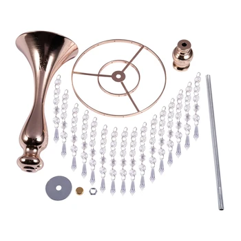 

S-Shaped Crystal Bead Curtain Rotating Road Lead Wedding Props Ferris Wheel Mermaid Candlestick Flower Bracket Vase