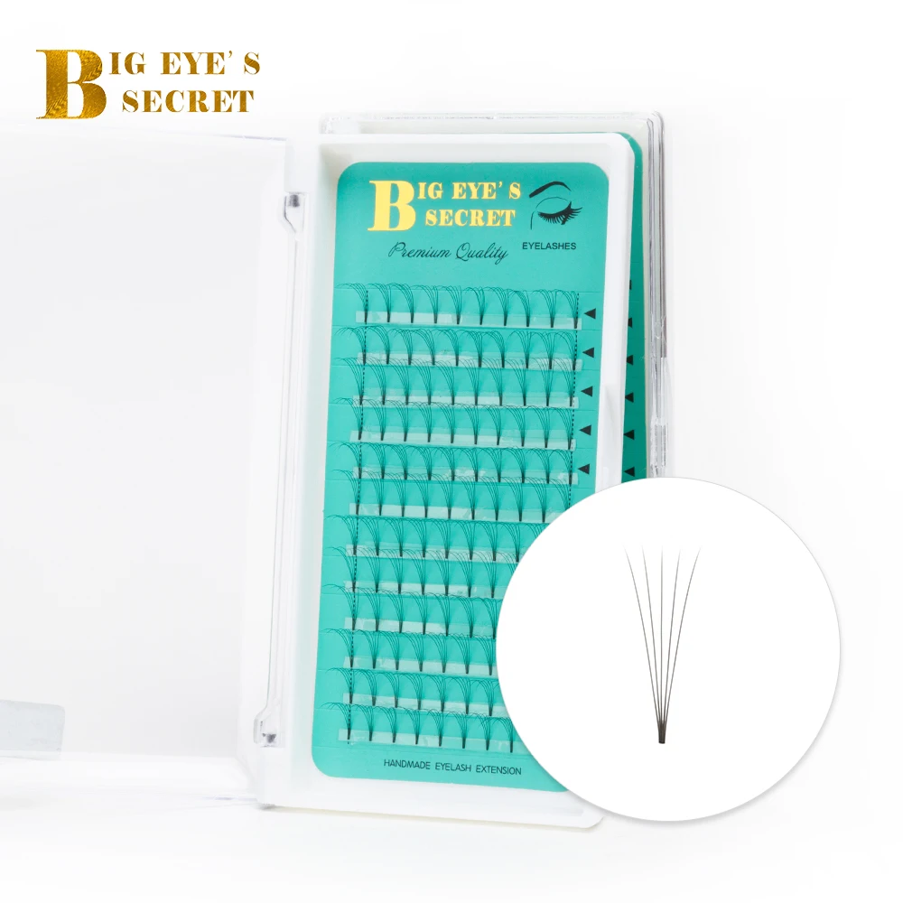 

Big Eye's Secret New 3D/4D/5D/6D 0.07mm Russian Volume Eyelashes Extension Short Stem Premade Fans C/D curl Mink Lash Eyelash