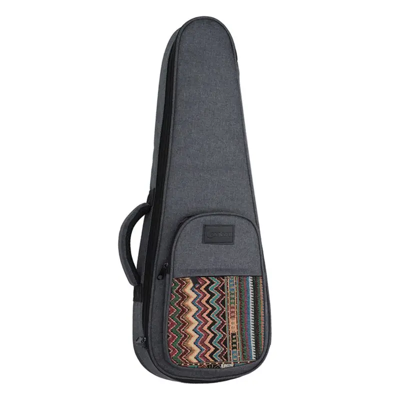 21/23/34/26" Ukulele Bag Bohemian Style Knitted Backpack Carry Case Storage Bag Q6PB