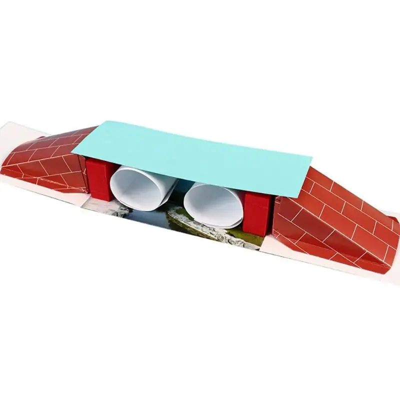 Модель бумажного моста игрушки для детей Обучающие студенты дети паровой