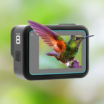 

Tempered Glass Protective Cover Back Front Protection Film for Gopro Hero 8 Action Camera OCT998