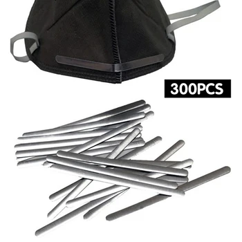 

300PCS DIY Masks Aluminum Strip Hot Melt Adhesive Nose Bridge Strip for Mask Making Materials Mask Accessories