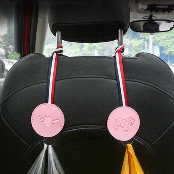 

1pc Car Seat Back Hook Bulldog Hidden Hanging Pothook For Mini Cooper One JCW F56 F55 F60 R56 R55 R60 Countryman Car Accessories