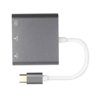 

Replacement for Macbook Laptops 4K USBC Hub Converter USB C Type-C HDTV Adapter Type-C Female Charger