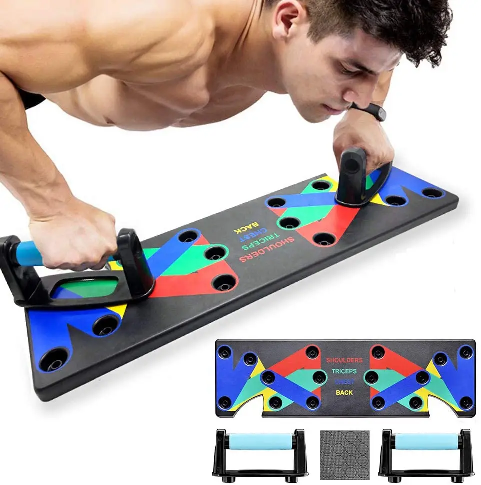 Flovey 9 in 1 Push Up Board Training System Total Pushup Stands with Non-Slip