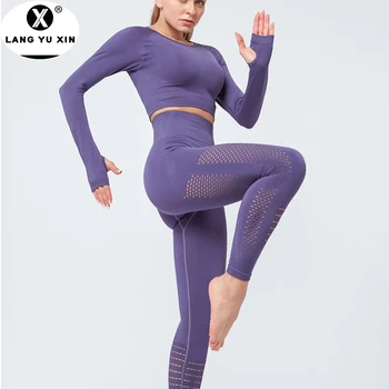 

New Women's Solid Sweatsuit 2 Piece Sports Active Casual Long Sleeve Sweatshirt and Sweatpants Tracksuits