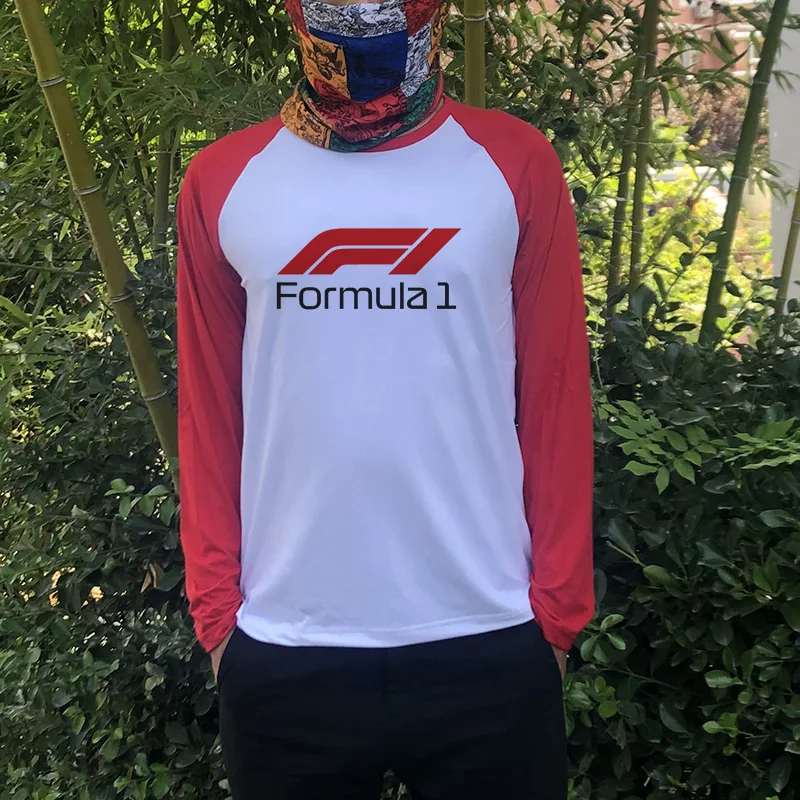 

Pstyle T-shirt Men Max Verstappen T-Shirt Mens Formula 1 Design Tshirt Graphic Print T Raglan Long Sleeve Man F1 Fans Tee Shirts