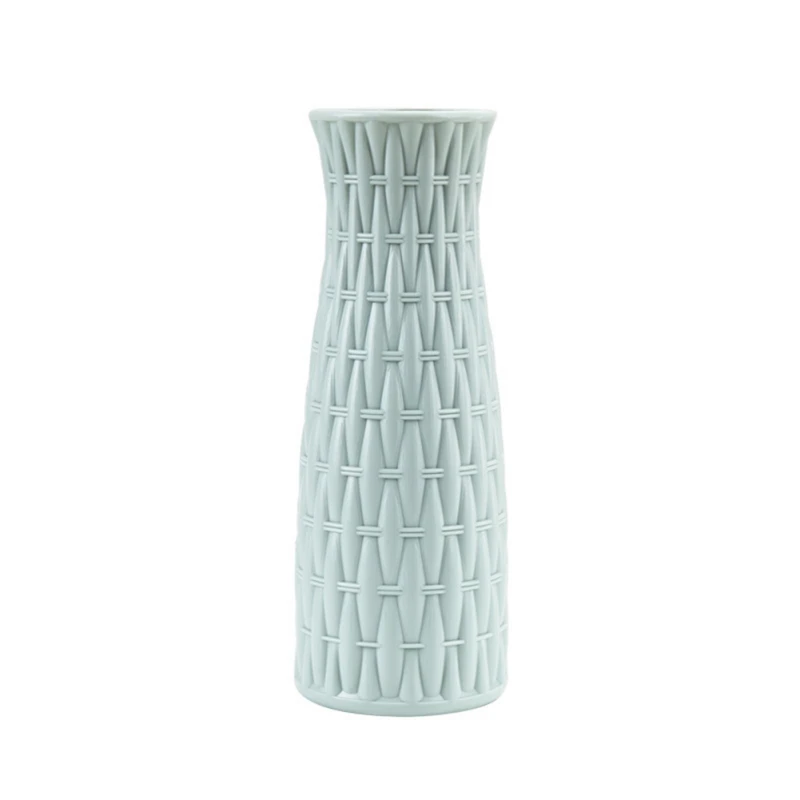 New Nordic Style Origami Plastic Vase Imitation Ceramic Flower Pot Mini Bottle Flower Basket Flower Vase Decoration Home - Цвет: RL1267A