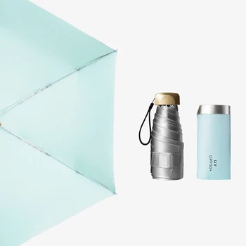 

Small Pocket Umbrella Rain Women Mini Folding Umbrella Shading Light Anti-UV Parasol Female Business Travel Mini Phone Paraguas