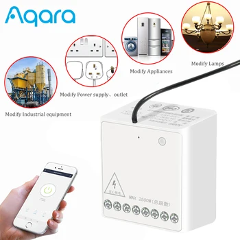 

Aqara Two-way control Module Wireless Zigbee Relay Switch Controller 2 channels Relay Controller Work For Apple Homekit Mihome