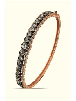 

Diamond Looking Gold Handcuffs Bracelet 02-460-KLP0010