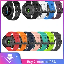 Сменный силиконовый ремешок на запястье для Garmin Forerunner 945/935/Fenix 5/Plus, светильник различных цветов, гибкий, модный