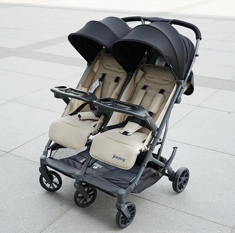 Joovy, детская коляска Kooperx2, двойная коляска, светильник, лежащая и складывающаяся, высокий пейзаж, двойная коляска, двойная коляска