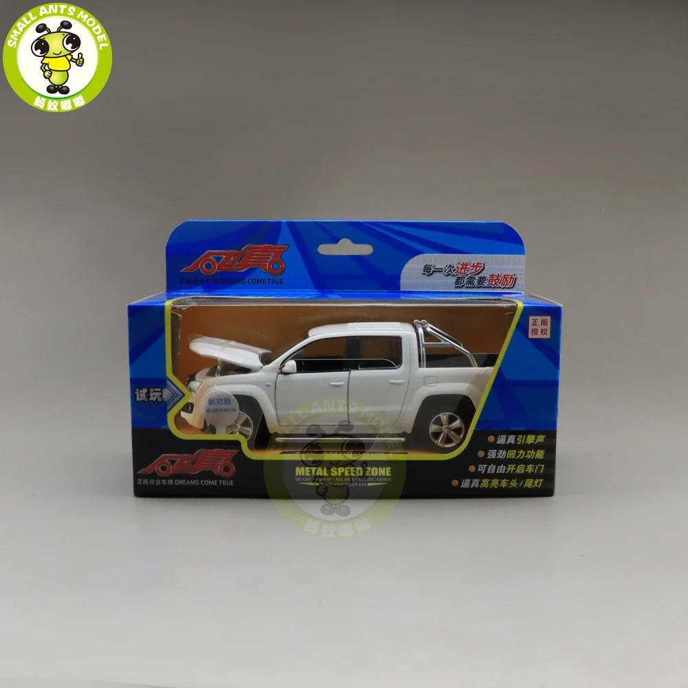 1/30 Caipo AMAROK пикап литая модель автомобиля игрушки для детей оттягивающийся музыкальный светильник подарки для мальчиков девочек
