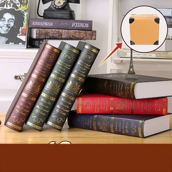 

Creative Book Shell Decoration Study Bookcase TV Cabinet Prop Model Fake Book Home Living Room Jewelry Simulation Books Ornament