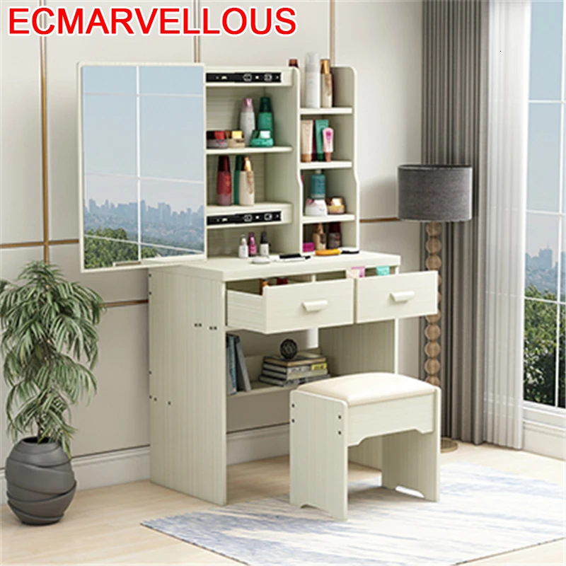 Туалетный столик из ДСП коробка для макияжа Chambre Schminktisch мебель - Цена: 
