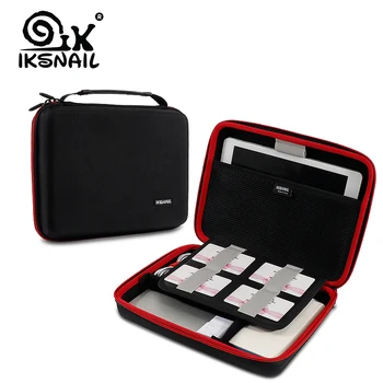 

IKSNAIL Portable Digital Cable Bag USB Wire Organizer Storage Pouch Case For iPad 9.7 inch Macbook Electronic Accessories Bag
