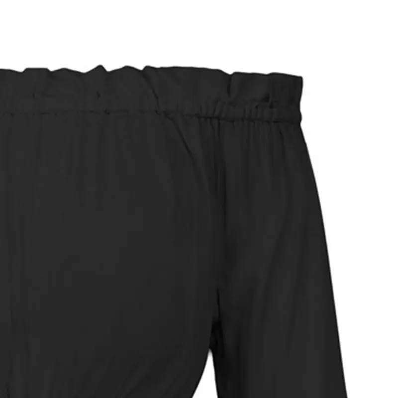 Женская блузка с расклешенными рукавами и оборками корсет открытыми плечами