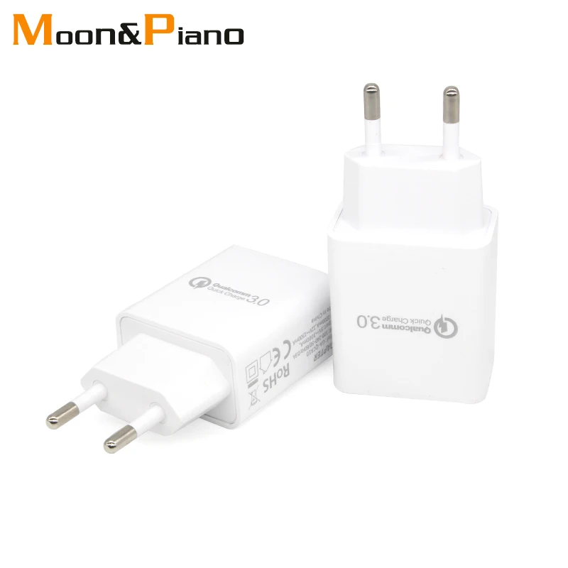 CE Certification Fast Charge Mobile Phone USB Charger European Standard QC3.0 Universal Charging Head High-end EU White | Мобильные