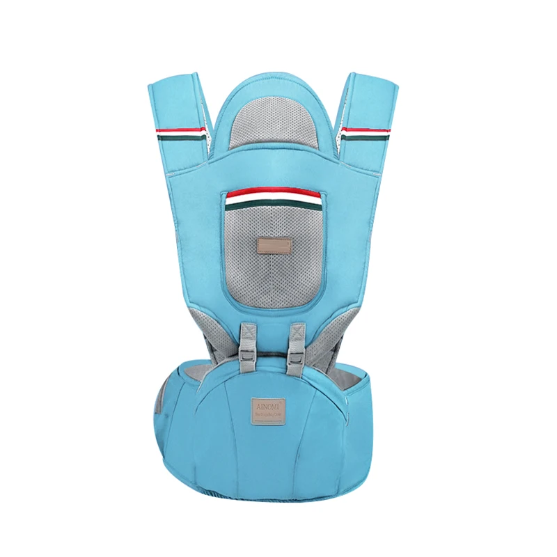 Light Blue Рюкзак-кенгуру для детей от 0 до 36 месяцев, с передним бортиком, для переноски ребенка, для младенцев, для детей, для Хипсит, слинг для новорожденных, ремень для переноски - Цвет: Light Blue