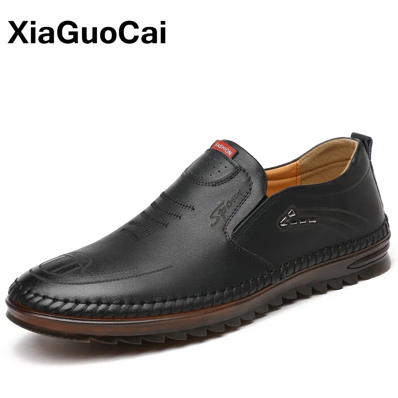 

Spring Autumn Men Shoes Fashion Leather Driving Flats Slip-on Comfortable Male Loafers Outdoor Breathable Man's Doug Footwear