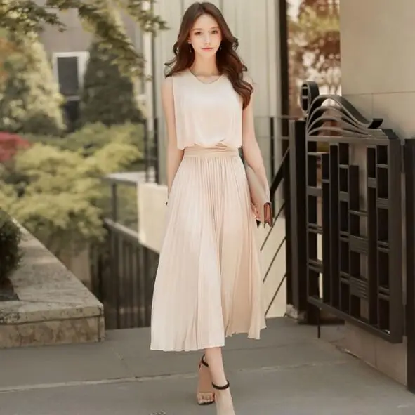vestido mídi longo