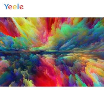 

Yeele Oil Painting Starry Sky Colorful Cloud Scene Photography Backgrounds Indian Holi Festival Backdrop Vinyl For Photo Studio