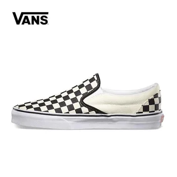 

Vans Classic Slip-On Black White Original Vans Shoes Men Women Sneakers VN-0EYEBWW Unisex Skateboarding Shoes
