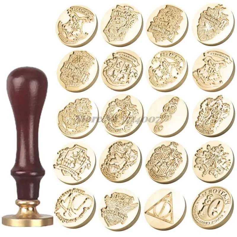 30mm Sealing Wax Stamp Handle Emboss Scrapbooking Wood Clear Stamps