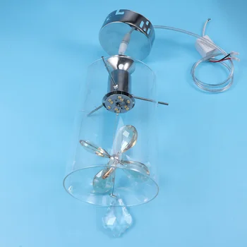 

1PC Fashion Trendy Crystal Flower Pendant Lights Lighting Fixture for Kitchen Dining Room Living Room Home