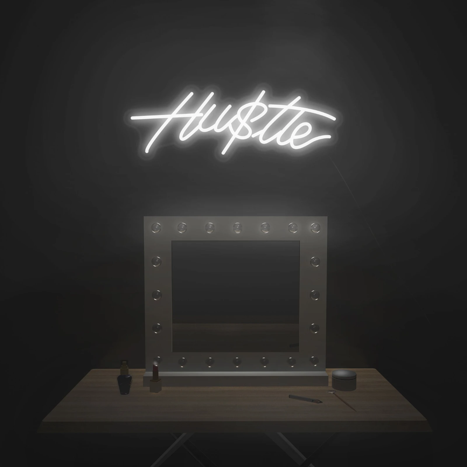 Custom Logo Name Hustle LED Neon Sign Custom Made Wall Lights Party Wedding Shop Window Restaurant Birthday Decoration