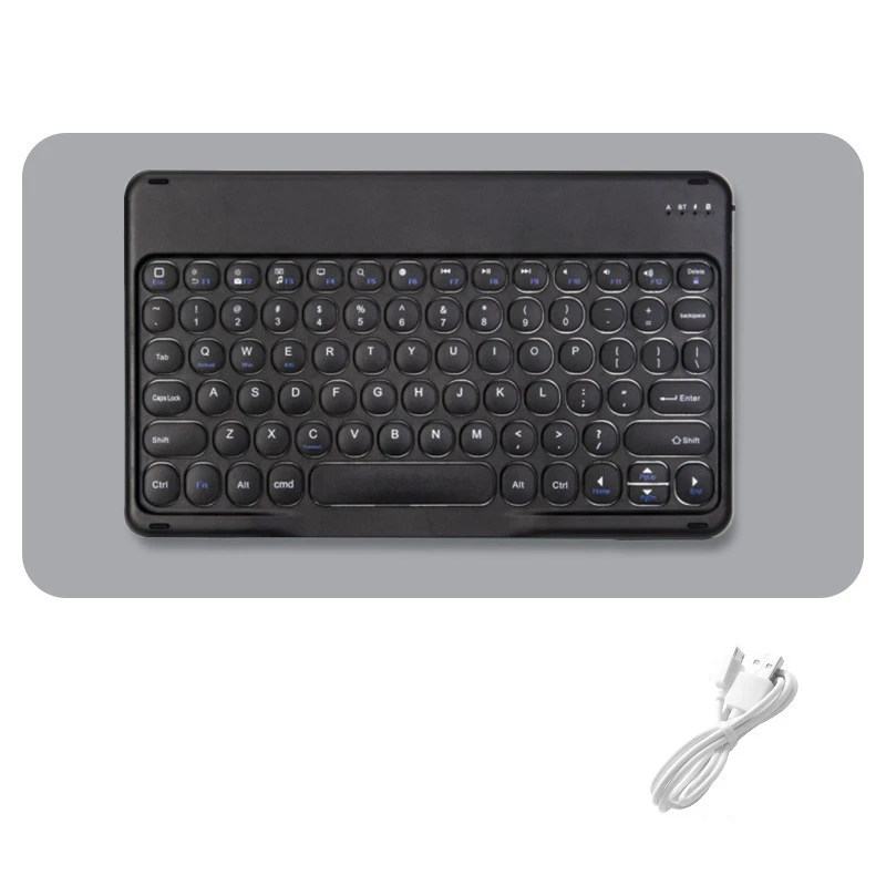 Wireless Keyboard and Mouse Combos Set Round Bluetooth Hebrew Spanish French Korean For iOS iPad Android Windows Phone Tablet standard computer keyboard Keyboards