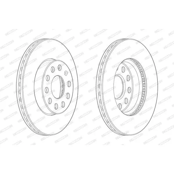 Диск тормозной AUDI A3/SKODA OCTAVIA/VW GOLF 12- передний вент.D