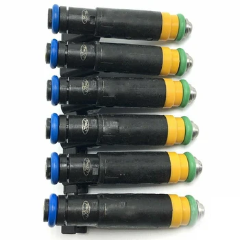 

Set Of 6 Fuel Injector Nozzles For 2004 2005 Ford Mercury 3.9L, 4.2L V6 9F593 215 4F2E-A4B