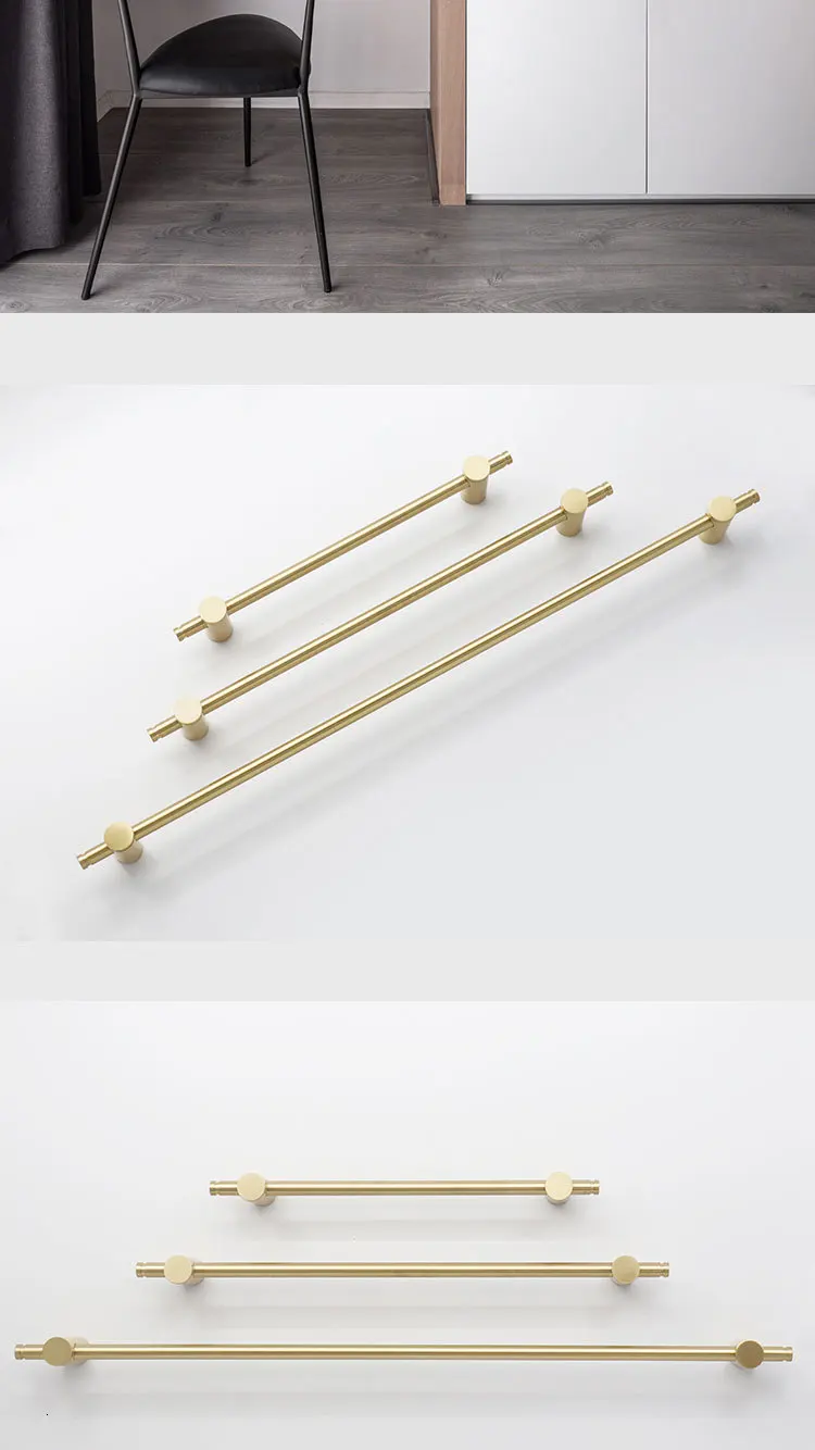 Европейский стиль/длинные золотые латунные ручки шкафа шкаф кухонный шкаф ручки для выдвижных ящиков дверное оборудование для обработки мебели