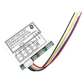 

4S 12.8V 14.8V Lithium Battery LiFe LiFePO4 Li-Ion Lipo Protection Board Balance 100A Discharge 10A Charge BMS Circuit