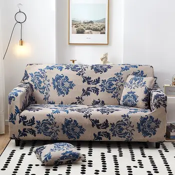 

30 High Elastic Polyester Sofa Cover Stretch Non-slip Sectional L-shaped Couch Protective Cover Soft Cozy Slipcover