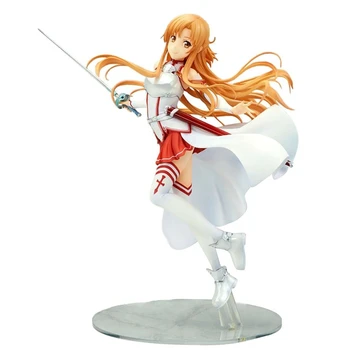 

Yuuki Asuna Sword Art Online Action Figure Statue Kirigaya Kazuto Collectible Toy For Kids Gift Doll Figma Anime Model 23CM PVC