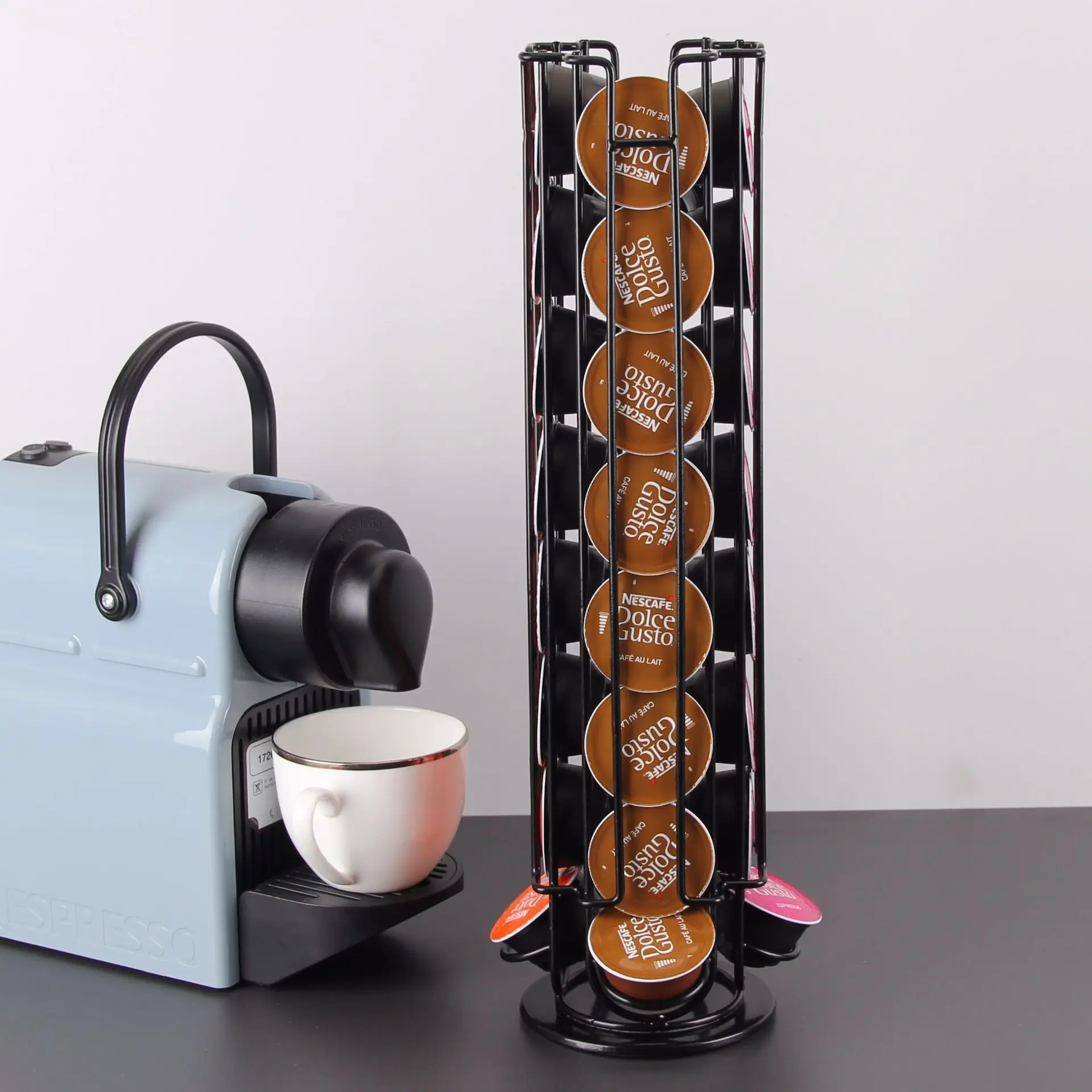 Comprar Almacenamiento Dolce Gusto Nespresso soporte para cápsulas de acero  inoxidable estante para cápsulas soporte mesa de cocina estante de Metal