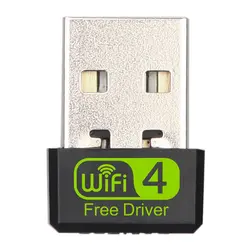 USB WiFi адаптер, 150 Мбит/с однодиапазонный 2,4G беспроводной адаптер, мини беспроводная сетевая карта WiFi ключ для ноутбука/настольного