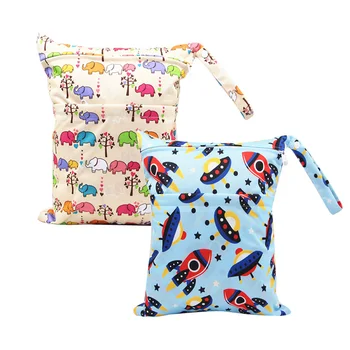 

2Set Baby Diaper Storage Bag Waterproof Multi-functional Washable Resuable Nursing Pads Nappy Bag Baby Cart Storage Hanging Bag