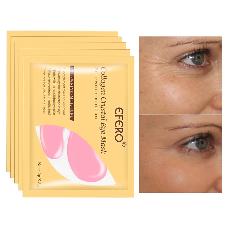 

8-12pair Collagen Eye Mask Face Mask Gel Pad Patch Under Eyes Dark Circle Remover Sleep Mask Moisturizing Anti Aging Eye Masks