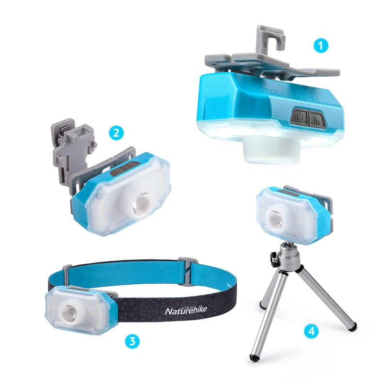 Outdoor multi-angle Headlight LED Light Camping Headlamp High Brightness Adjustable Tent Hanging Lamp