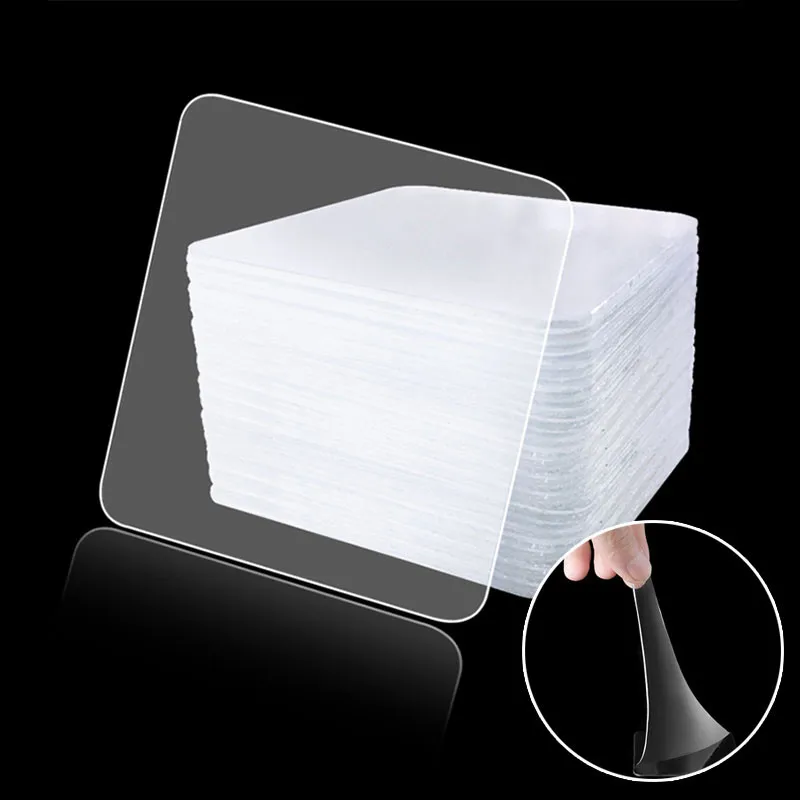 

20pc Double-sided Sticky Pad Magic Anti-slip Mat Holder Sticky Pad Plastic Suction Cup Home Auxiliary Stickers Without Trace