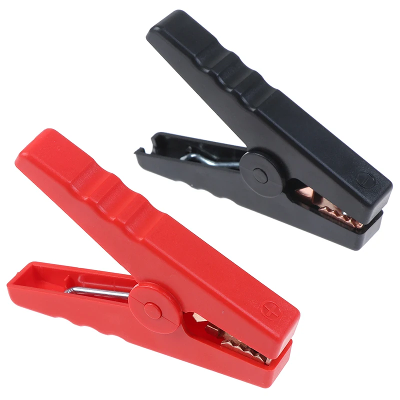 Alligator Clips Electrical Clamp Test Clip 2pcs/Lot 100A Electrical Crocodile Alligator Car Battery Micro Insulated Clips Clamps Connector 90mm For Electric Project