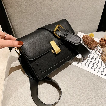 

2020 New Women's Bag Luxury Designer Shoulder Messenger Bag Casual Fashion Women Bag Pure Color PU Women Bag